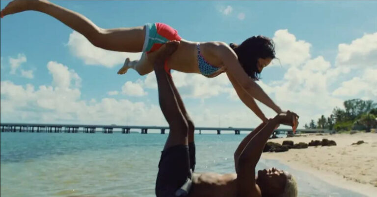 Waves-playing on beach